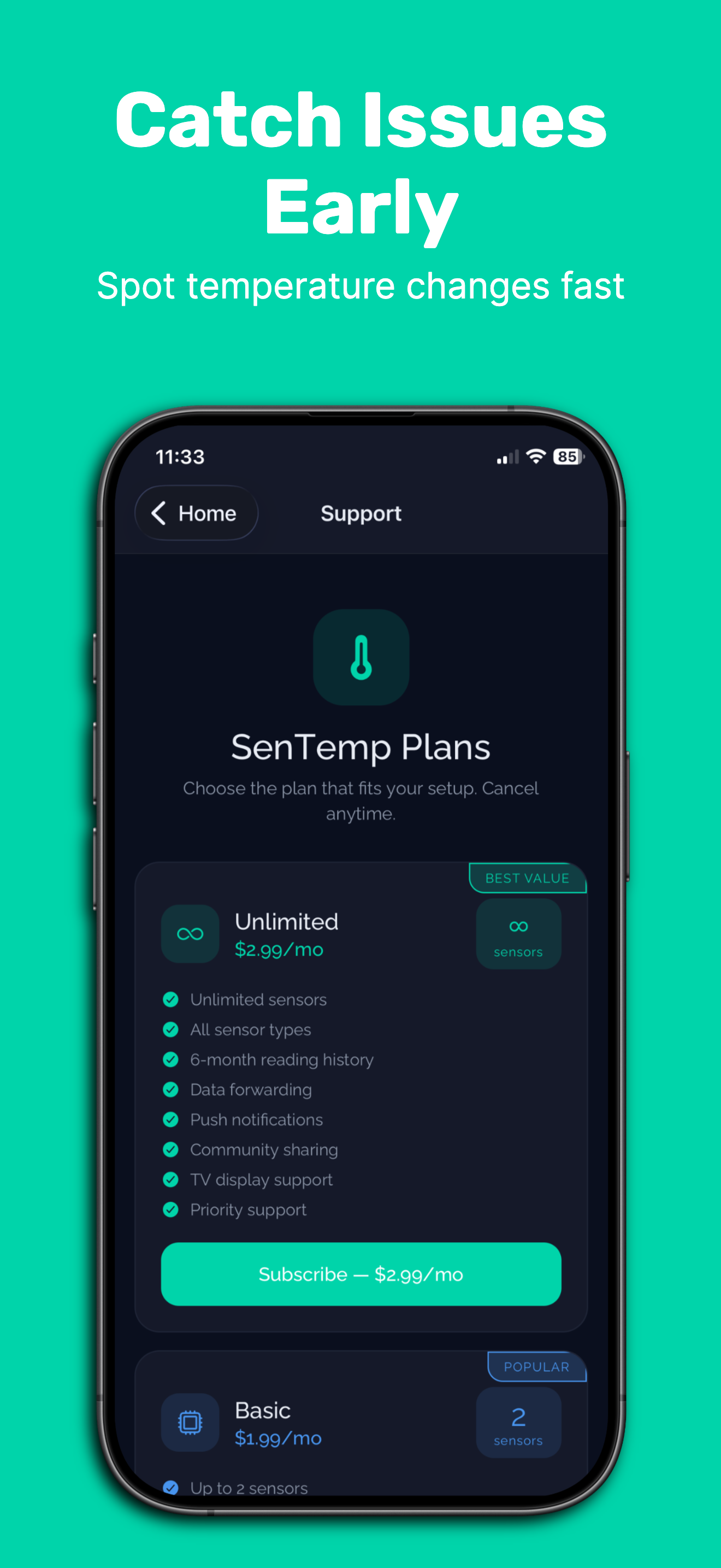SenTemp screenshot